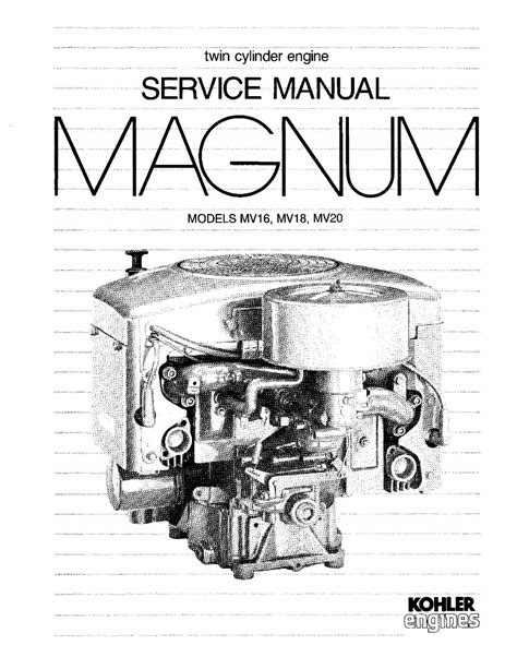 Kohler magnum mv16 18 20 engines repair manual. - 2002 yamaha viper 700 service manual.