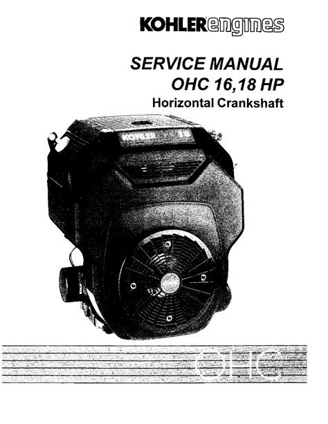 Kohler ohc 16hp 18hp th16 th18 horizontal crankshaft engine service repair workshop manual. - De amor y mecenazgo en el siglo xv español.