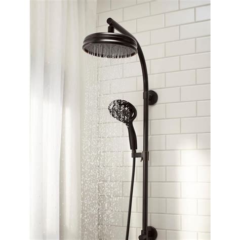 Kohler shower systems with handheld. Get free shipping on qualified KOHLER Wall Bar Shower Kits products or Buy Online Pick Up in Store today in the Bath Department. ... Shower Systems / Wall Bar Shower Kits. KOHLER Wall Bar Shower Kits. Delta. Glacier Bay. MOEN. Black. Brushed Nickel. ... Purist 3-Spray Patterns Wall Mount Round Handheld Shower Head 1.75 GPM in Matte … 