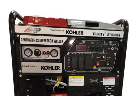 Kohler welder Generator air compressor 3in1 $6,000. $6000.00 OBO The AMP® TRINITY® 9700 is the newest version of the globally patented generator/compressor/welder. This unit is Powered By Kohler® COMMAND PRO 14 HP engine. It is a great tool for construction companies, farmers or ranchers, maintenance crews, assisting them with any job.. 