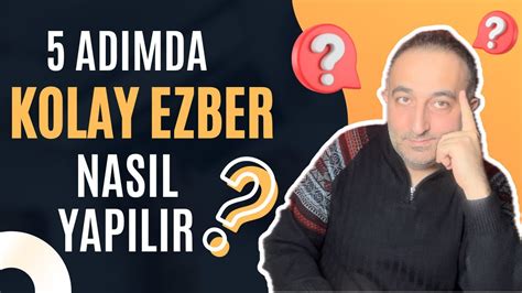 Kolay Ezberleme Yöntemleri: Hızlı ve Kalıcı Ezberleme Teknikleri. 
