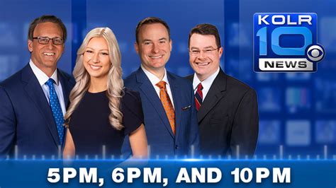 Kolr 10 news anchors. Never miss another KOLR10 News broadcast. Just toggle over to the "Live" screen to catch the latest from the KOLR10 on-air news team at 5, 6, and 10 p.m. The new KOLR10 News App has a lot to offer. 