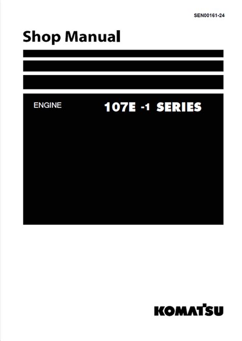 Komatsu 107e 1 series diesel engine service manual. - Engineers handbook of industrial microwave heating power energy series.