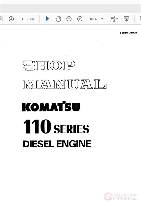 Komatsu 110 6d110 diesel engine workshop service manual. - A user s manual to the pmbok guide.