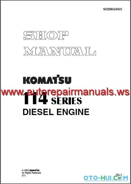 Komatsu 114 6d114e 2 diesel engine workshop service manual. - Ford 455c loaderbackhoe 1288 to 892 parts manual.