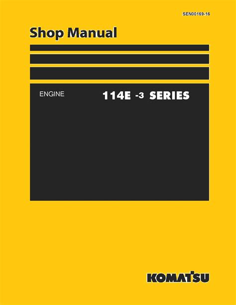 Komatsu 114e 3 series diesel engine workshop service repair manual 2009. - Fennec fuchs als haustier die komplette anleitung.