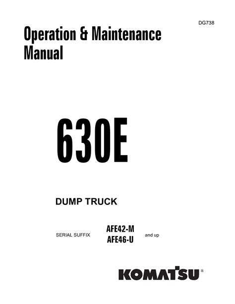 Komatsu 630e dump truck operation maintenance manual s n afe42 m and up afe46 u and up. - Sammenhæng og koordinering mellem arbejdsmarkedsuddannelserne og erhvervsuddannelserne.
