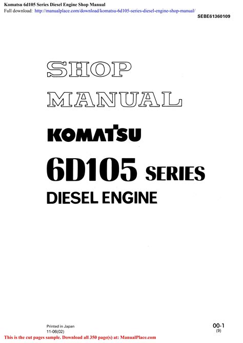 Komatsu 6d105 series diesel engine service repair manual. - Cultura organizacional y liderazgo 4ta edición.