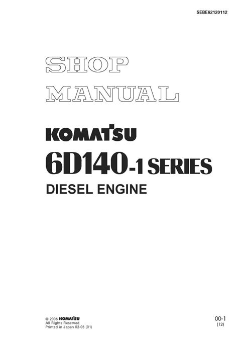Komatsu 6d140 1 series diesel engine service workshop manual. - Handbook of treatment for eating disorders 2nd edition.