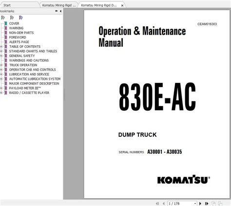 Komatsu 830e ac dump truck service shop repair manual s n a30036 a30071 a30079 a30108. - Communities and biomes section study guide.