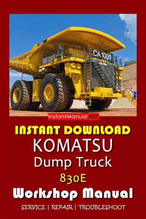 Komatsu 830e dump truck service repair manual field assembly manual operation maintenance manual download. - 1949 1954 chevrolet car repair shop manual reprint.