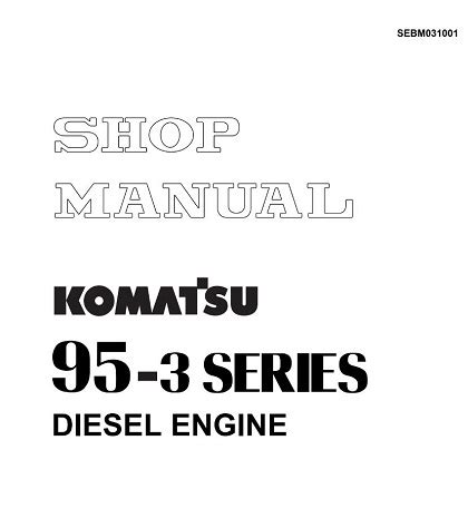 Komatsu 95 3 series diesel engine service manual. - Planificación del turismo en las entidades territoriales.