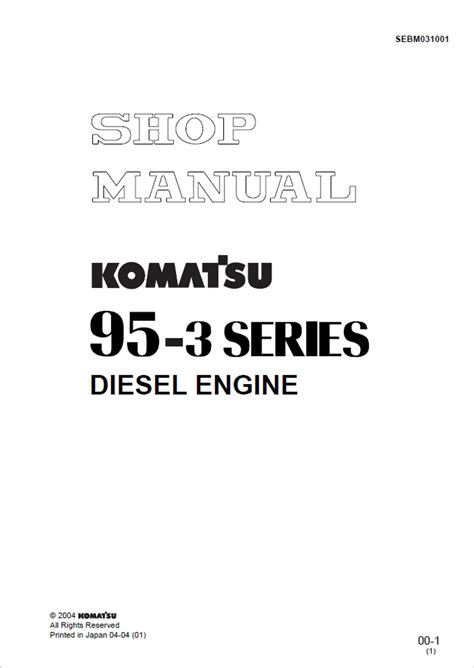 Komatsu 95 3 series engine s4d95le 3 4d95le 3 saa4d95le 3 service repair shop manual. - La migration des jeunes au québec.