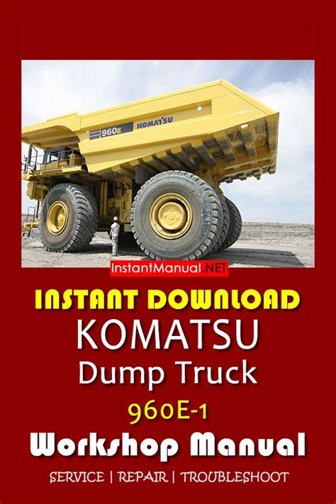 Komatsu 960e 1 dump truck workshop service repair manual. - Manuale di servizio datsun 280z 1977.