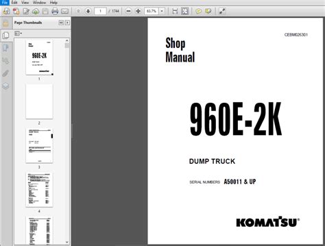 Komatsu 960e 2k dump truck service repair workshop manual sn a50011 up. - English iii holt language handbook answers.