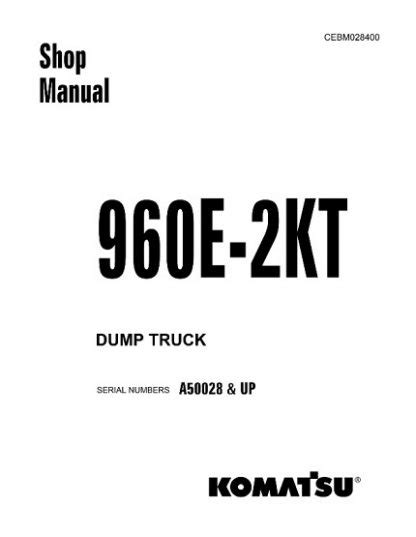 Komatsu 960e 2kt dump truck service repair manual download. - Calendário cultural e histórico do rio grande do norte.