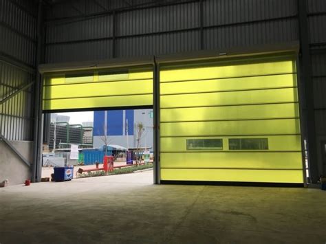 Komatsu Electric Industry, Hi speed sheet shutter door, Happy …