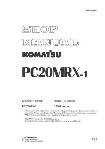 Komatsu bagger pc20mrx 1 pc20 mrx service reparatur werkstatt handbuch. - Atsg 5r55w 5r55s transmission rebuild manual.