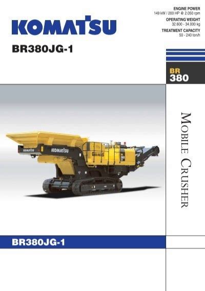 Komatsu br380jg mobile crusher manual collection. - Kubota rotary mower rck54 23bx eu service repair manual.