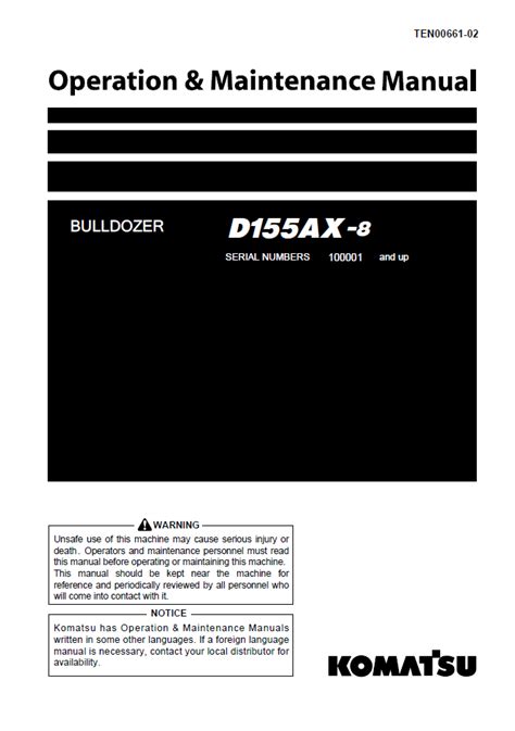 Komatsu d155ax 8 bulldozer service repair manual download. - Kenmore room air conditioner model 580 manual.