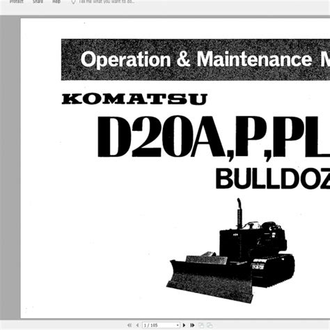 Komatsu d20a p s q 6 d21a p s q 6 dozer bulldozer workshop service repair manual 60001 and up. - Leyland 345 465 344 384 253 245 255 262 270 272 parts manual.