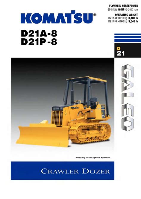 Komatsu d21a 8 d21p 8 bulldozer operation maintenance manual. - Idropulitrice karcher 570 manuale delle parti.