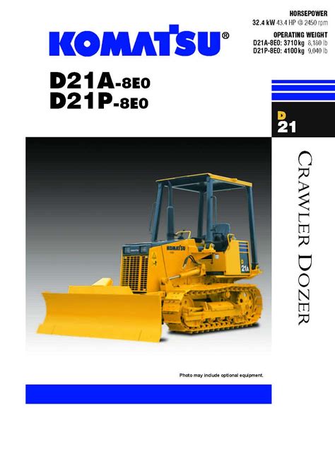 Komatsu d21a 8e0 d21p 8e0 dozer bulldozer service repair workshop manual sn 90001 and up. - Harley davidson softail 1990 manuel de réparation pour atelier de réparation.