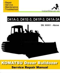 Komatsu d40a d40p d41e d41p d41a 3 3a bulldozer shop manual. - Elementary statistics picturing the world solutions manual.