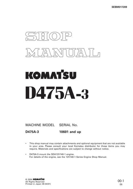 Komatsu d475a 3 dozer bulldozer service repair workshop manual sn 10601 and up. - The distinctive wedding ceremony planning guide for creating a personalized unique ceremony supporting all couples.