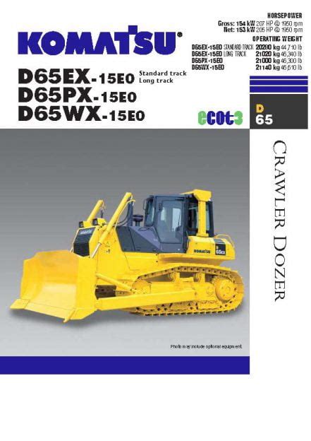 Komatsu d65ex d65px d65wx 15e0 bulldozer shop manual. - Oracle database 11g sql fundamentals exam guide.