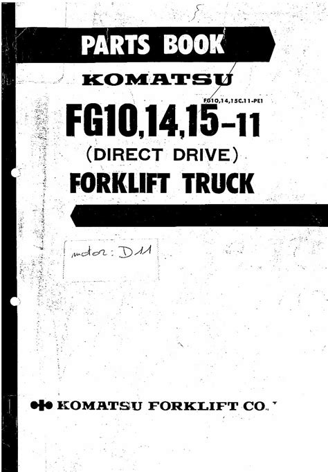Komatsu fg10 fg14 fg15 11 forklift parts part ipl manual. - Official 1986 club car ds golf car gas service manual.