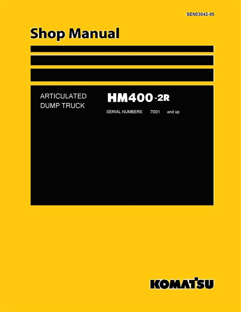 Komatsu hm400 2 articulated dump truck service shop repair manual. - The medical students survival guide 1 the early years.