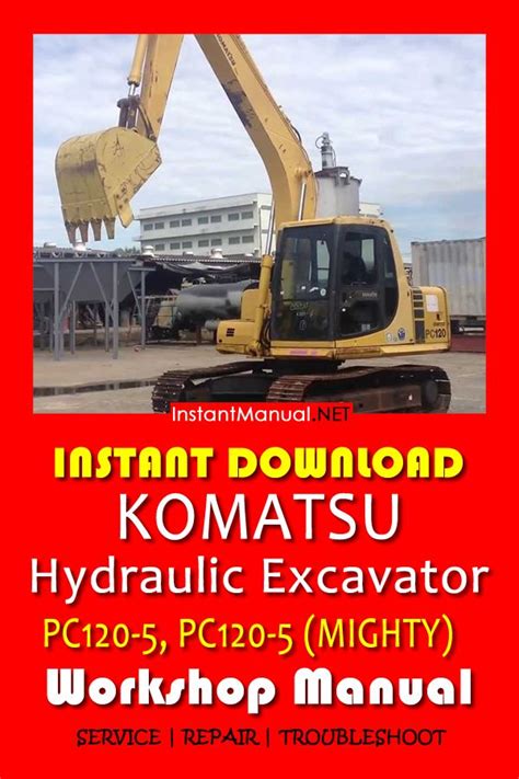 Komatsu pc100 5 pc120 5 pc120 5 mighty hydraulic excavator service repair shop manual. - Federico tinoco granados-- en la historia.