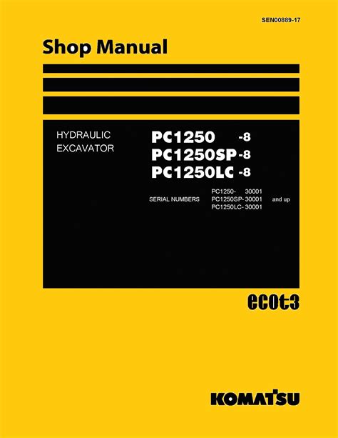 Komatsu pc1250 8 manual de mantenimiento de operación. - Jinan qingqi qm50qt 6 qm50qt 6a full-service-reparaturanleitung.