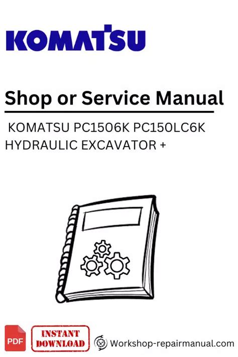 Komatsu pc150 6k pc150lc 6k hydraulic excavator service shop repair manual. - --ich bin gesund und kann gut rechnen--.