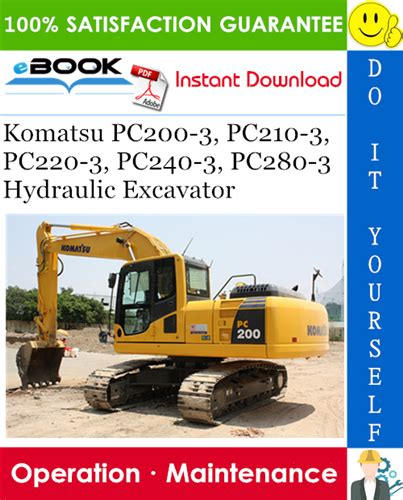 Komatsu pc200 3 pc210 3 pc220 3 pc240 3 hydraulic excavator service shop repair manual. - Mitsubishi electric g inverter user manual.