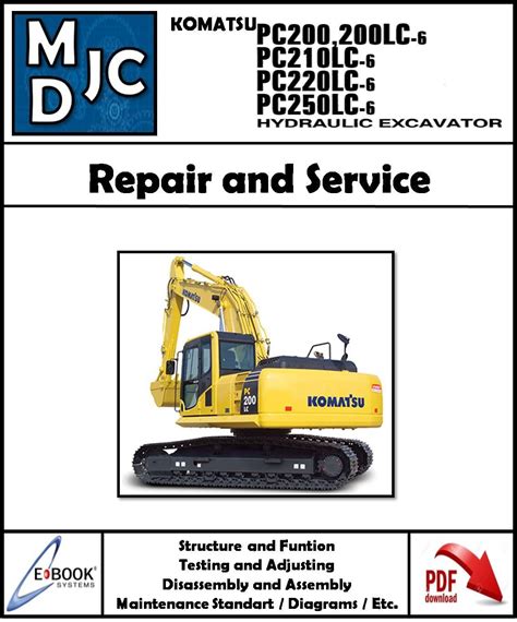 Komatsu pc200 pc200lc 6 pc210lc 6 pc220lc 6 pc250lc 6 hydraulic excavator service shop manual. - Caducidad de la instancia e incidentes provincia de buenos aires.