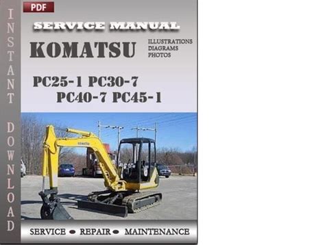 Komatsu pc25 1 pc30 7 pc40 7 pc45 1 download manuale dell'officina di riparazione dell'escavatore idraulico. - Detroit diesel service manual 6 71.