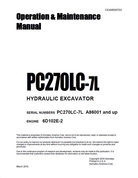 Komatsu pc270lc 7l excavator service shop manual. - Free manual for ub2222fx pro sound board.