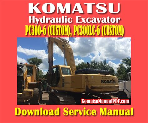 Komatsu pc300 6 custom pc300lc 6 custom hydraulic excavator service repair shop manual sn 30001 and up. - Ragazza guida accordi di chitarra di canzoni.