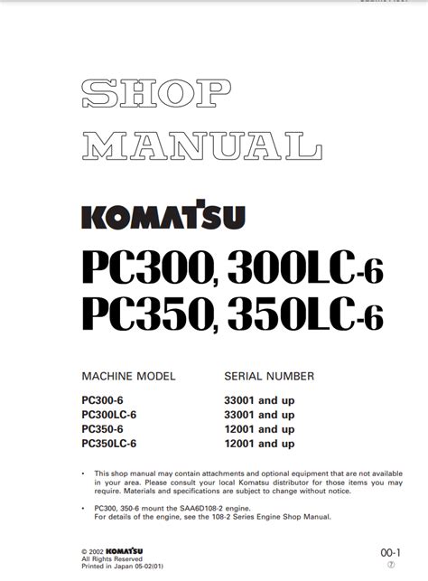 Komatsu pc300 6 pc350 6 shop manual. - Dokumentation über die persisch-deutschen beziehungen von 1918-1933.