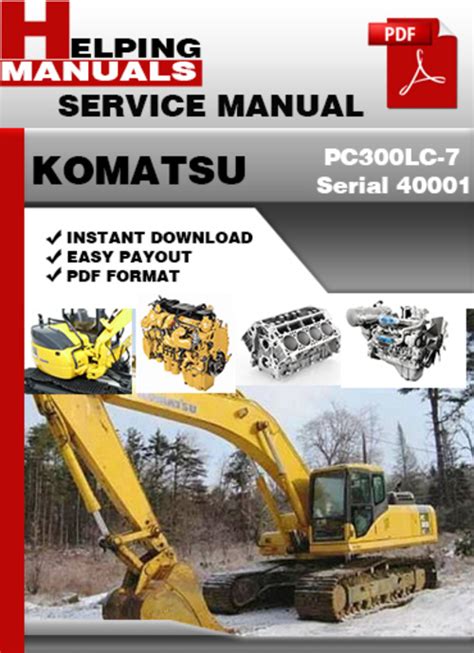 Komatsu pc300lc 7 serial 40001 and up workshop manual. - F5a51 atsg transmission repair rebuild manual.