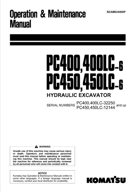 Komatsu pc400 6 pc450 6 shop manual. - Manual de panel de alarma contra incendios simplex 2001.