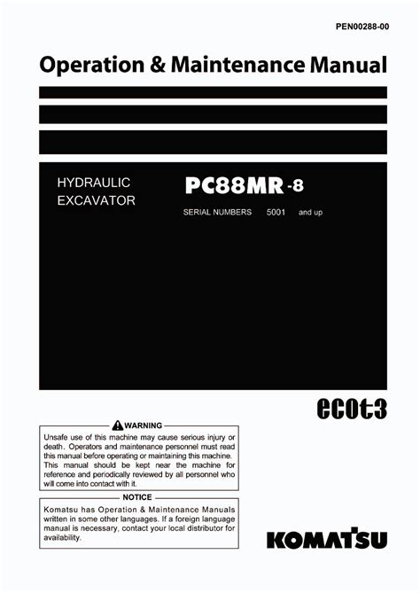 Komatsu pc88mr 8 hydraulic excavator operation maintenance manual s n 5001 and up. - L'emilio di rousseau e il problema della sua interpretazione tra '800 e '900.