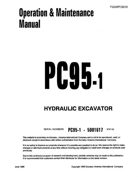 Komatsu pc95 1 excavator operation maintenance manual. - Solution manual for flight stability and automatic control.