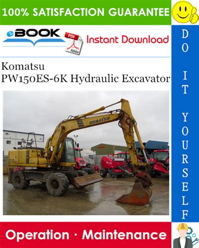 Komatsu pw150es 6k hydraulic excavator operation maintenance manual s n k34001 and up. - Guida allo studio per cavaliere in armatura arrugginita.