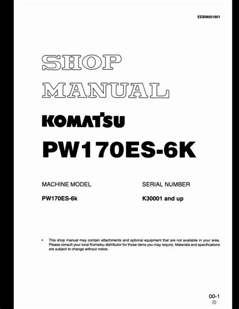 Komatsu pw170es 6k wheeled excavator service shop manual. - 1986 6 ps suzuki außenborder bedienungsanleitung.