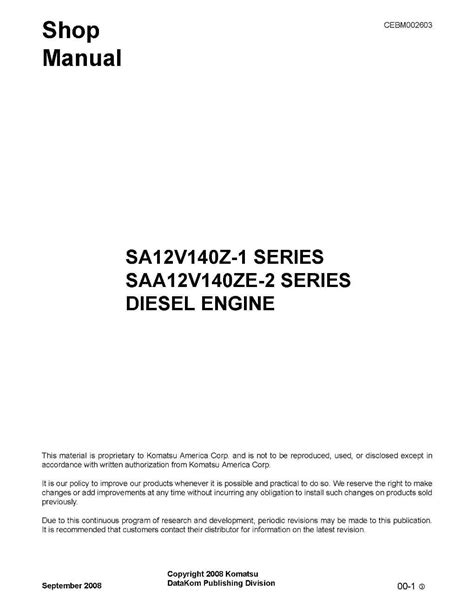 Komatsu sa12v140z 1 series diesel engine shop manual. - Toyota 1g fe ecu wiring diagram.