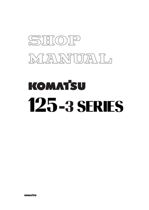 Komatsu sa6d125e 3 saa6d125e 3 engine service manual. - The gilda stories jewelle l gomez.
