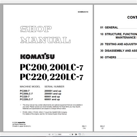 Komatsu service pc200 200lc 6 pc220 220lc 6 shop manual excavator repair book. - Bolton s handbook of canine and feline electrocardiography.